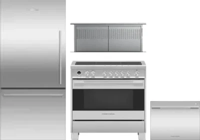 4 Piece Package Includes Refrigerator, Range, Hood And Dishwasher